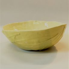 Slip Cast Bowl with leaf embossed decoration