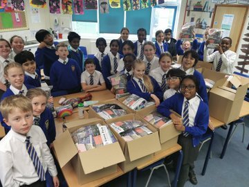 School children Make “Vinnie Packs” With Essential Supplies for the Homeless