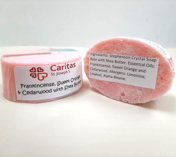 Frankincense, sweet orange and cedarwood with shea butter soap Soap
